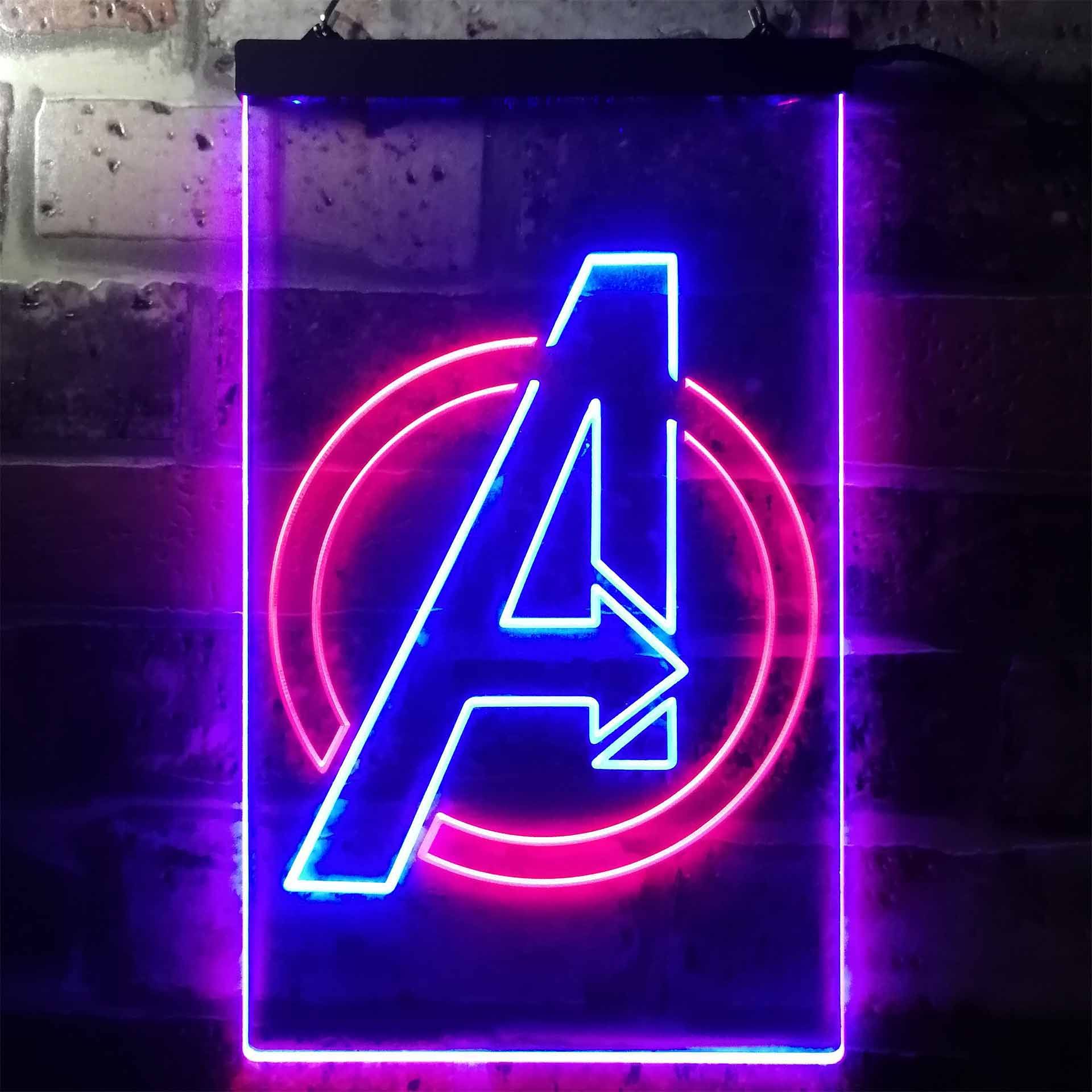 Captain America Avengers Dual LED Neon Light Sign